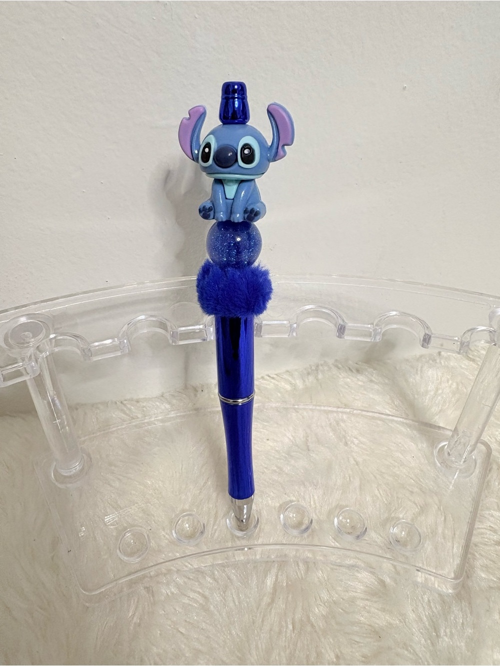 Blue Stitch Character Pen